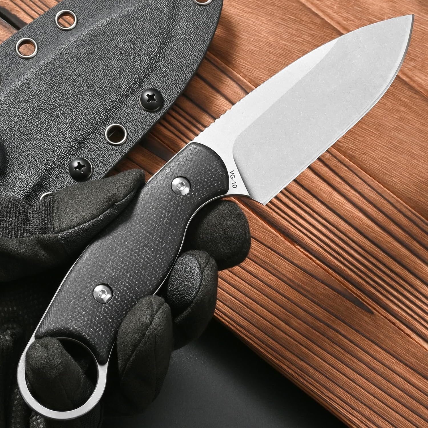 Bushcraft Knife Fixed - Eafengrow FF116 Klauenmesser mit feststehender Klinge
