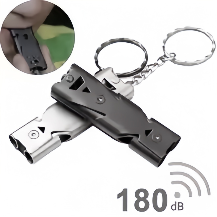 Emergency Whistle Loud - Überlebenspfeife, Schlüsselanhänger, lauter Notfall-Sicherheitsalarm für Outdoor-Camping,