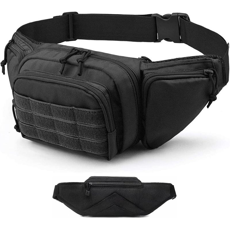 Fishing Kit Compact - 600D Oxford Multi-Pocket Hüfttasche, Verstellbare Outdoor-Gürteltasche