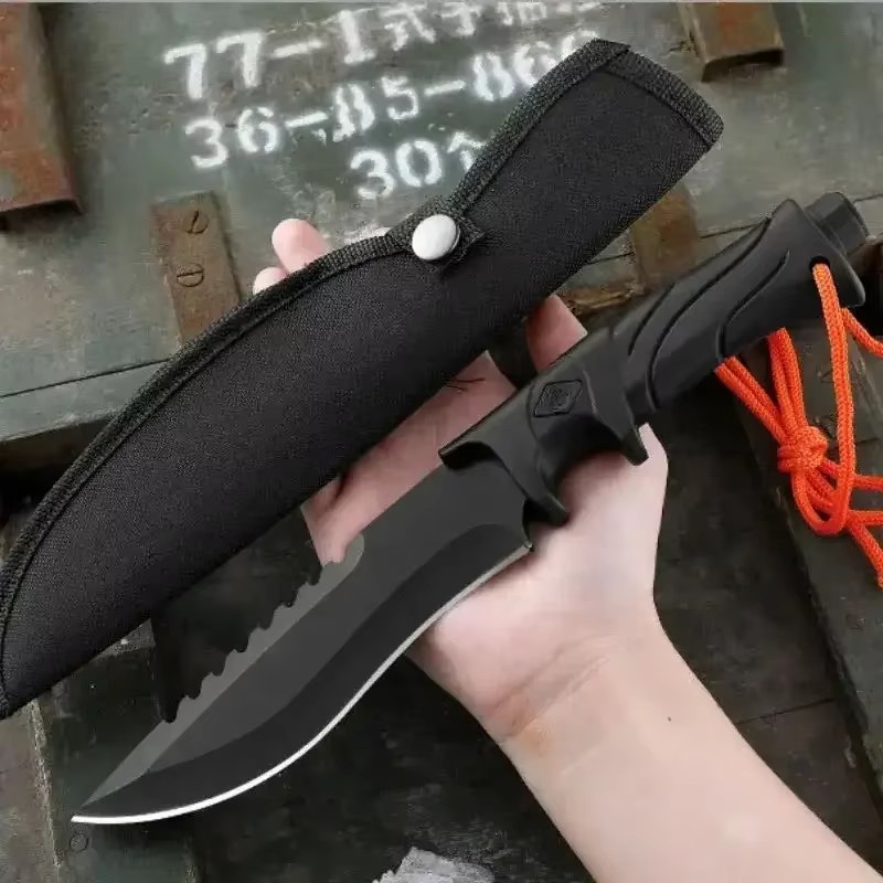 Bushcraft Knife Fixed - Outdoor-Messer mit hoher Härte, feststehende Klinge,