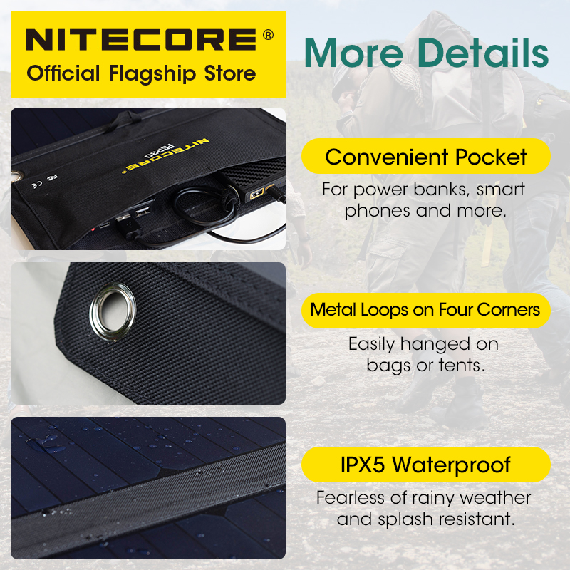Nitecore fsp30 30w tragbares s – Solar Emergency Charger Bewertung und Preis